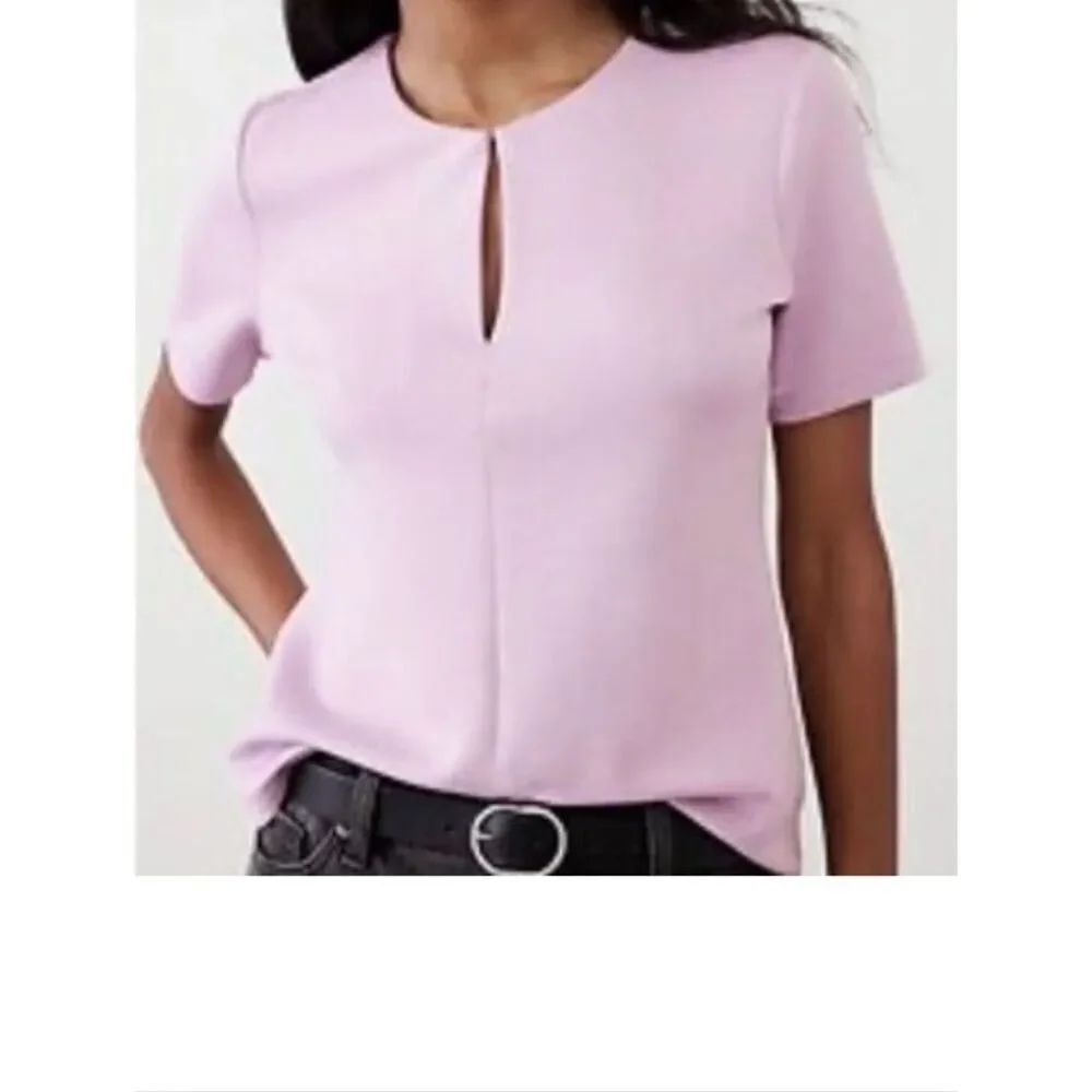 B Banana Republic Large Soft Touch Fabric Lilac Top Tee